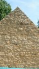 Gable end on stone barn conversion using existing stone