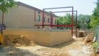 During build of squash courts at Bloxham School