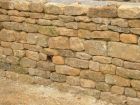 Drystone wall - This wall was backfilled, so concrete supporting wall and drainage was included